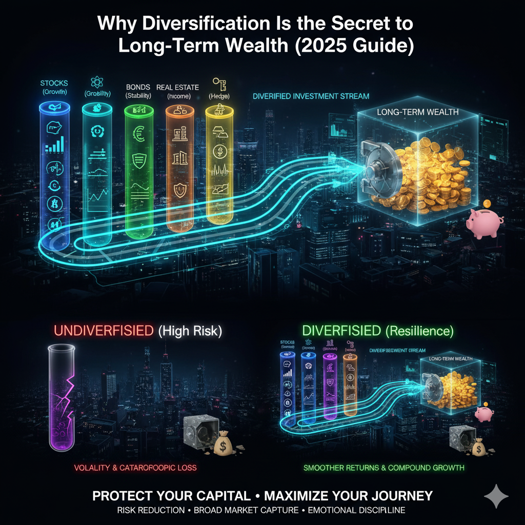 Why Diversification Is the Secret to Long-Term Wealth (2025 Guide)