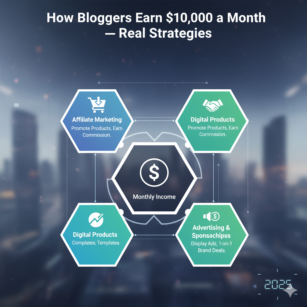 How Bloggers Earn $10,000 a Month — Real Strategies