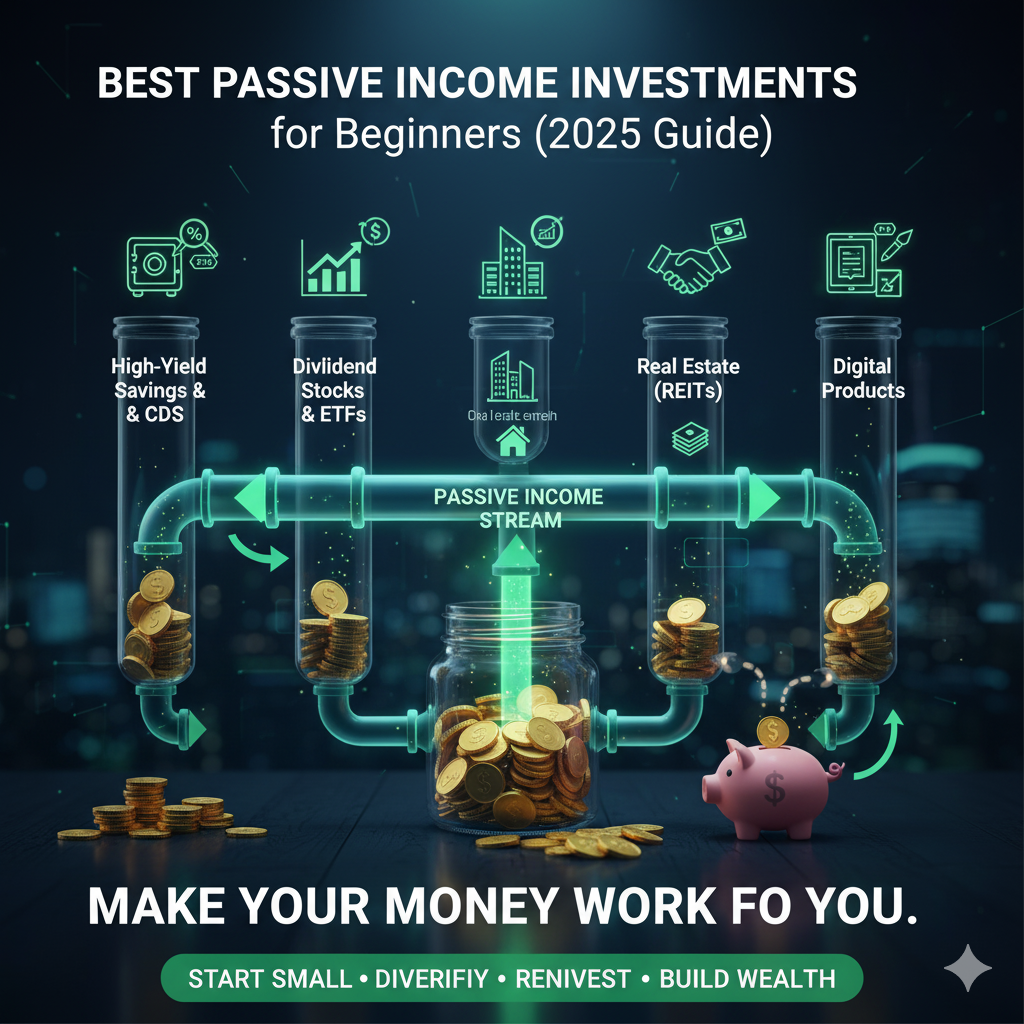 Best Passive Income Investments for Beginners (2025 Guide)