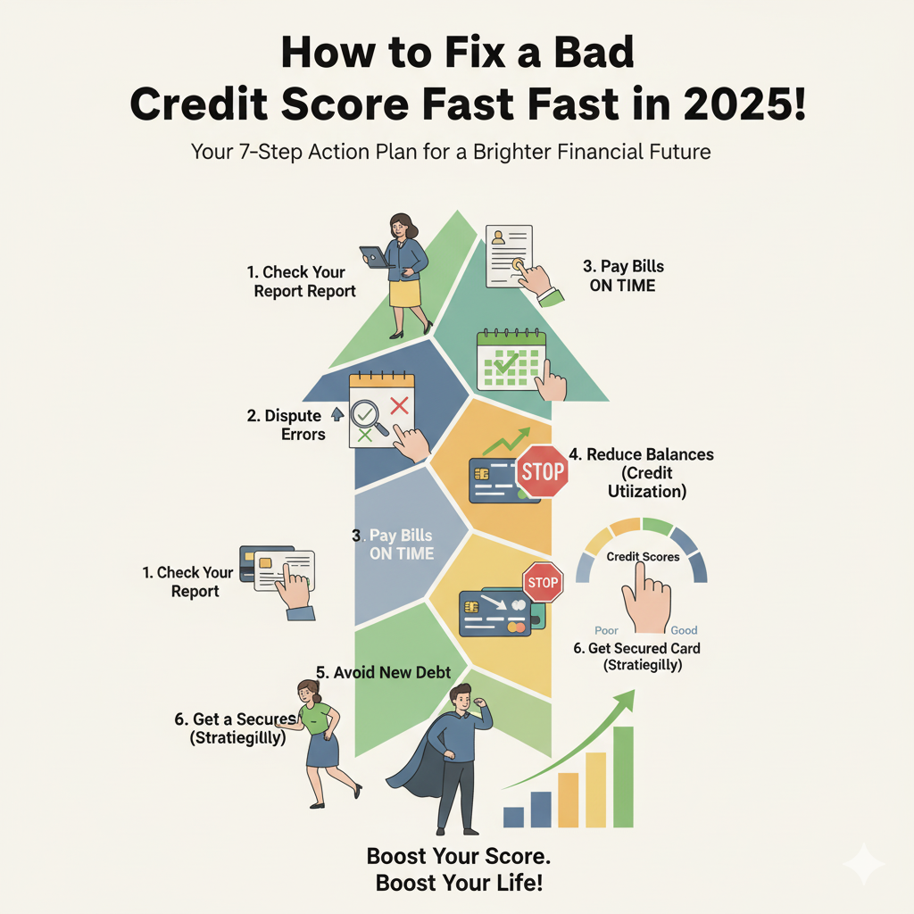 How to Fix a Bad Credit Score Fast in 2025